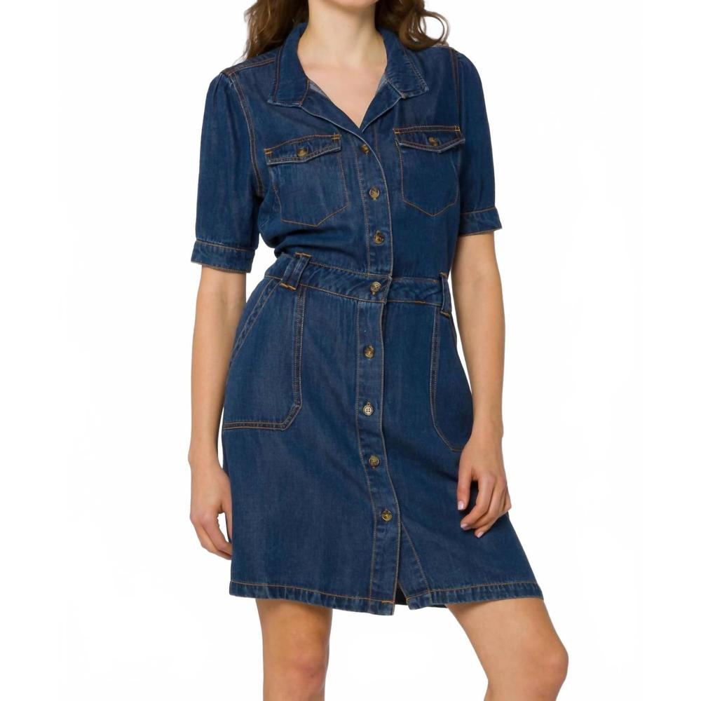 NEW VELVET HEART cassius danica dress in chambray